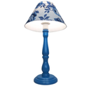 Abajur De Mesa Em Madeira Torneado Na Cor Imbuia Claro