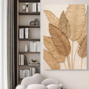 Quadro Decorativo Folhagem Clean Grande 110x80cm Decore Quarto Sala Copa Escritórios Hall de Entrada
