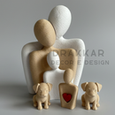 Escultura Decorativa Família – Símbolo de Amor e União