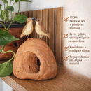 Artesanato Casa de João de Barro P Feito a Mão Decoração Enfeite Terracota LembrançaJardim Natureza Sítio Cerâmica Barro