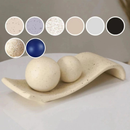 Centro De Mesa Em Cerâmica-Decoração para sala, quarto, rack, aparador, escritório, enfeite, esfera, mesa