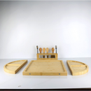 Lumai Petisqueira Magnética Tábua Para Queijos Frios e Aperitivos de Mesa Modular com Facas e Garfos