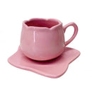 Xícara e Pires para Chá Tulipa Rosa 200ml