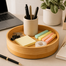 Organizador Multiuso de Bambu Giratório 360°