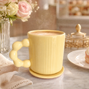 Caneca Pearl + Porta Copos Flor