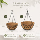 Suporte Suspenso para Vasos de Flores – Corrente Decorativa para Jardinagem
