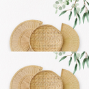 Decoração Parede Boho Composição Cestos de Palha
