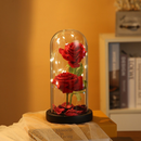 Luminária cúpula acrílico GRANDE 20 cm A Bela e A Fera A Rosa Encantada vermelha azul amarela preta O Pequeno Príncip