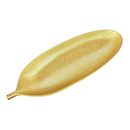 Centro de Mesa Decorativo Folha Dourada 41cm MDF – Enfeite Elegante para Sala, Cozinha e Fruteira