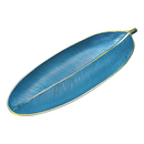 Centro de Mesa Decorativo Folha Dourada 41cm MDF – Enfeite Elegante para Sala, Cozinha e Fruteira