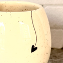 Caneca Cerâmica Oval com frase