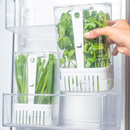 Organizador Geladeira Clear Fresh Ou 2,3L com Cesto Drenagem - Alimentos Frescos