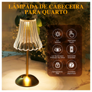 Luminária de Mesa 3 Tons Abajur Cristal Candeeiro Cabeceira LED Recarregável Decoração Sala Quarto