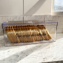 Porta Pão de Forma em Acrílico Transparente com Tampa